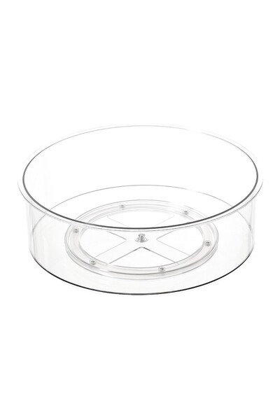 Flippy Rotating Spice Rack, Multifunctional, Round, 360°, Plastic, 30.5x30.5x10 cm, Transparent