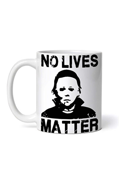 OEM Cană albă personalizată, Michael Myers No Lives Matter, Inovatix®. 330 ml