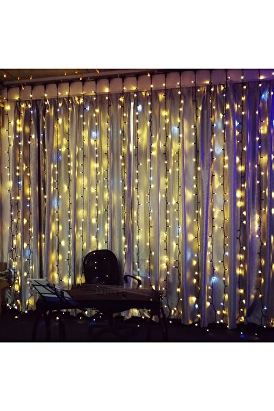 Flippy Professional Outdoor Curtain Christmas Lights IP65, 1x2m, 200 Warm White LEDs, Flash, 1.5m Po