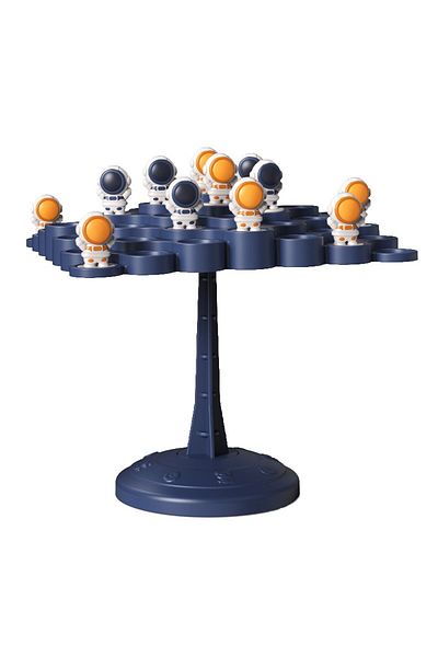Flippy Interactive Game, Flippy, Astronauts in Balance, +3 Years, Plastic, 50 Pawns, 14 x 7 x 14 cm, Blue