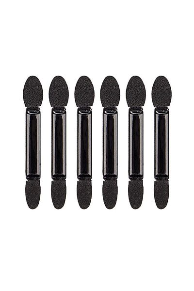OEMN Set of 20 makeup applicators with 2 heads, 6.2 cm, polyurethane and sponge, black