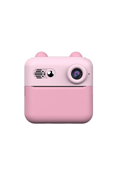 Flippy Instant-Print Kids Camera, USB-C & Bluetooth, Pink (Ears Model)