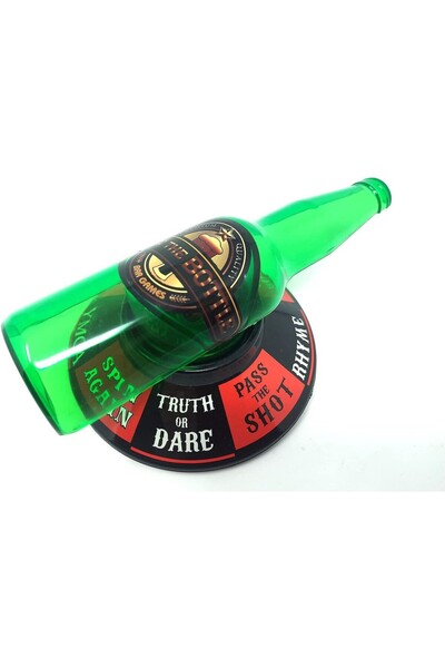 dalip Spin the Bottle Drinking Game, 2-6 players, ABS, 18 x 12 cm, multicolor