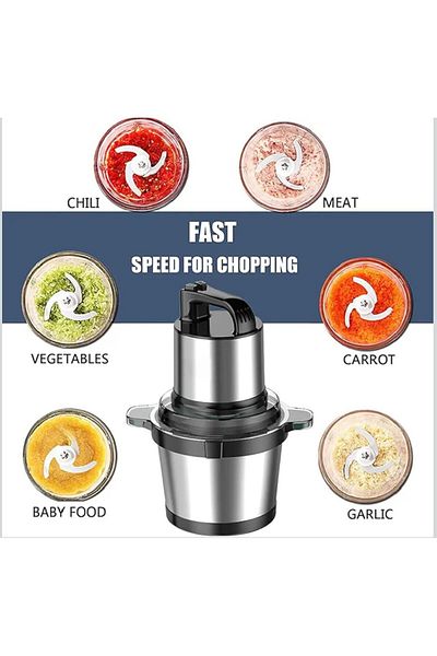 SOKANY 4L Stainless Steel Electric Food Chopper & Meat Grinder – 800W Heavy Duty for Veg & Baby Food
