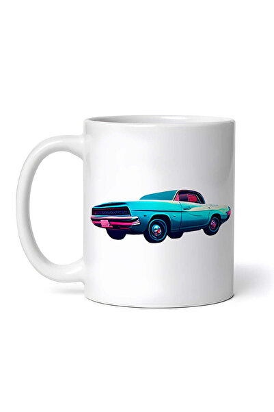 OEM Cană albă personalizată, Mașină de epocă, INOVATIX®. 330ml