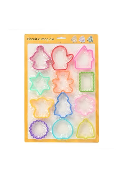 OEM Set of 12 polypropylene cake molds, various shapes, for any occasion