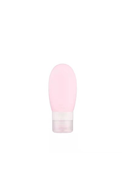 Flippy Portable Elegant Silicone Travel Container, Travel Bottle, Flippy, Capacity 90mL, 14cm, Pink