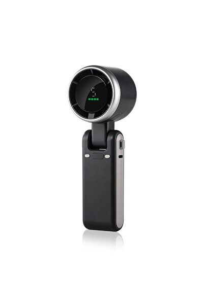 Flippy Mini Portable Fan Flippy, 5 Speeds, Digital Display, USB-C, Black