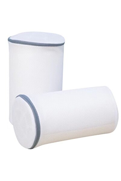 Flippy Cylindrical Bag for Shoe Washing, Flippy, Large Dimensions, Washing Machine, 35x21x5 cm, White