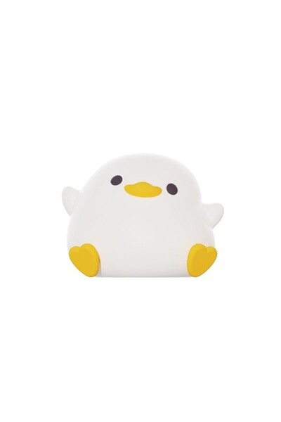 Flippy Silicone Children's Night Light - Duck, Touch Sensor, Warm Light, Auto Timer, USB, 800mAh, Wh
