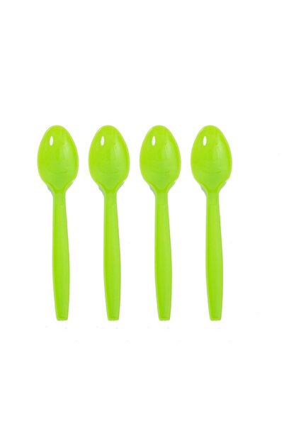 Flippy Set of 10 Disposable Spoons Dino Park Collection 15 x 3.3 cm PE Plastic Multicolor