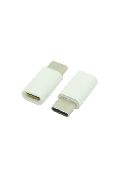 Flippy Adaptor Micro-USB la Tip-C 2.4 cm Alb