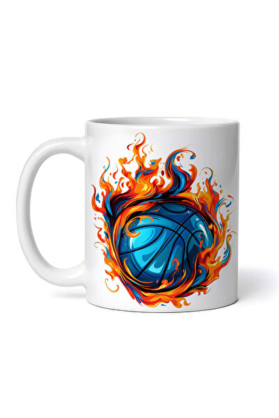 OEM Cană albă personalizată, baschet, Inovatix®. 330 ml