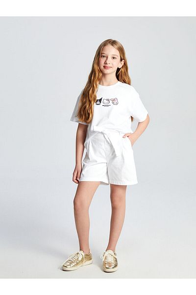 LC Waikiki Girl's Shorts with Elastic Waist