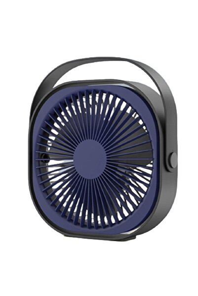 Flippy Mini desk fan with usb, Flippy, 360 degree rotation, 3 speeds, 1500 mA, 13.5 x 12.8, Blue