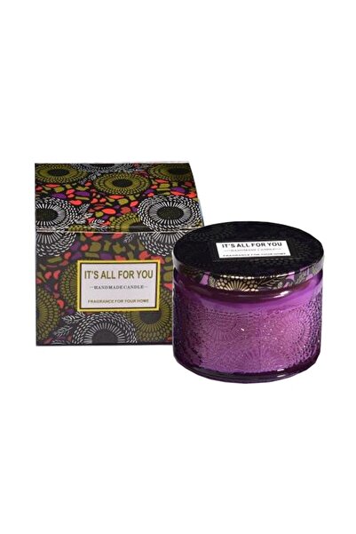 Flippy Lumânare parfumată, Flippy, model borcan, violet, aromă de ceai alb