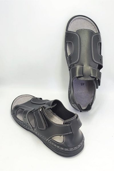 Tigerline Ανδρικά σανδάλια MS404 Μαύρα Fanetta Casual σανδάλια - Μεγάλο Μέγεθος Ποικιλία 45 - 48 Αριθμός