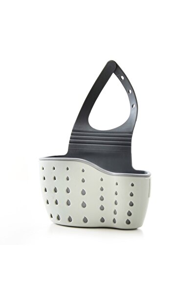 Flippy Adjustable Draining Support for Sponge and Dish Cloth, Green, Flexible Plastic, 15x5x21cm