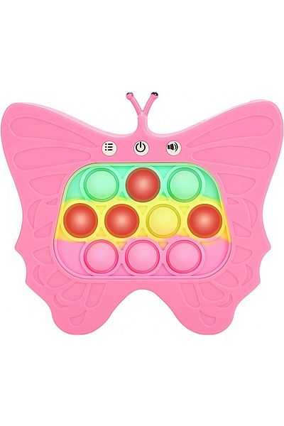 Flippy Interactive Console Toy For Children, 120 Levels, Various Modes, Butterfly, Fuchsia