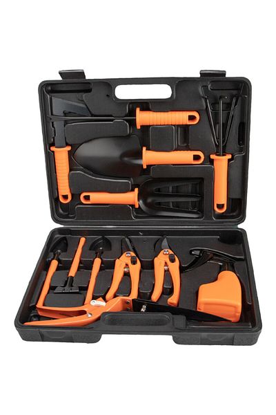 OEM Set of 12 gardening accessories, storage bag included, stainless steel, 37 x