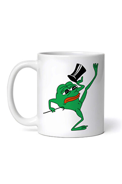 OEM Εξατομικευμένη Λευκή Κούπα, Meme Pepe The Frog Dancing With Angry Face, I...