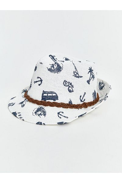 LC Waikiki Printed Boy's Fedora Hat