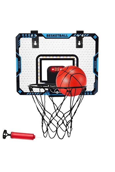 Flippy Kids Basketball Hoop with Electronic Board, Ball & Pump, Indoor/Outdoor
