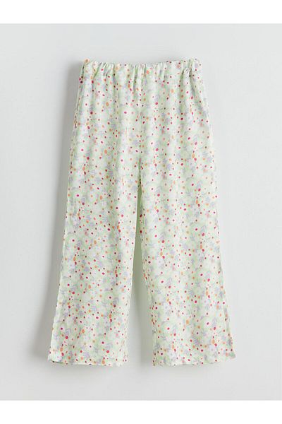 LC Waikiki Girl's Loose Trousers with Elastic Waist
