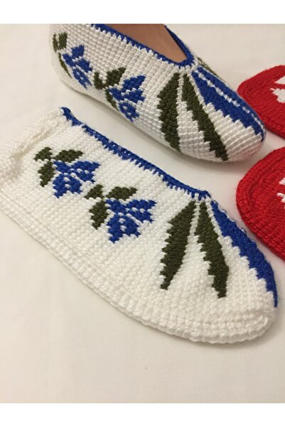 PİNA HEDİYELİK AKSESUAR EL ÖRGÜSÜ PATİK 2 ÇİFT TUNUS İŞİ PATİK ÇEYİZLİK PATİK EL İŞİ PATİK HEDİYELİK PATİK