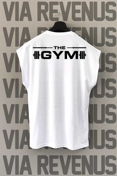 Vordevia Αθλητικό μπλουζάκι με λαιμόκοψη με μηδενικό μανίκι με στάμπα Gym Back