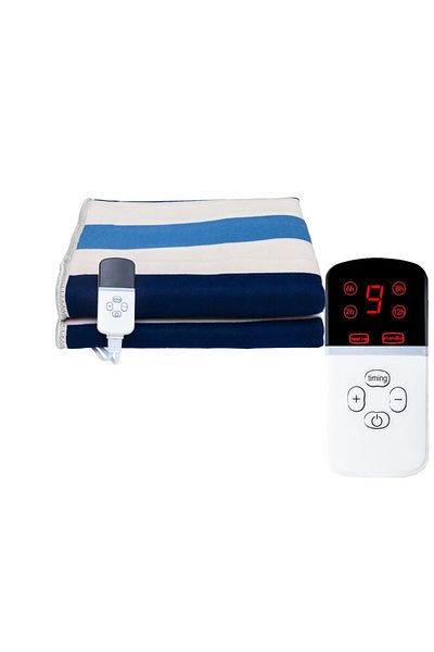 Flippy Pătură electrică 180 x 150 cm, Flippy, 130 W, Telecomandă, 9 niveluri de căldură, Temporizator, Multicoloră