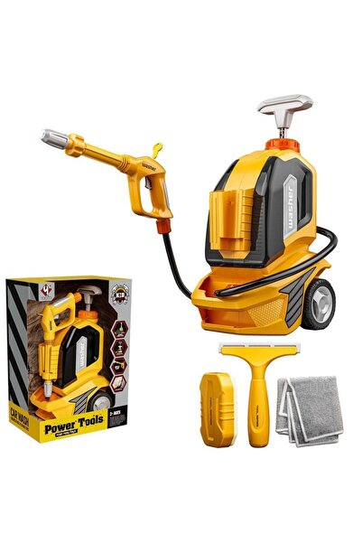 Flippy Toy Pressure Washer - Interactive Car Washer, Plastic, Accessories Included, Orange