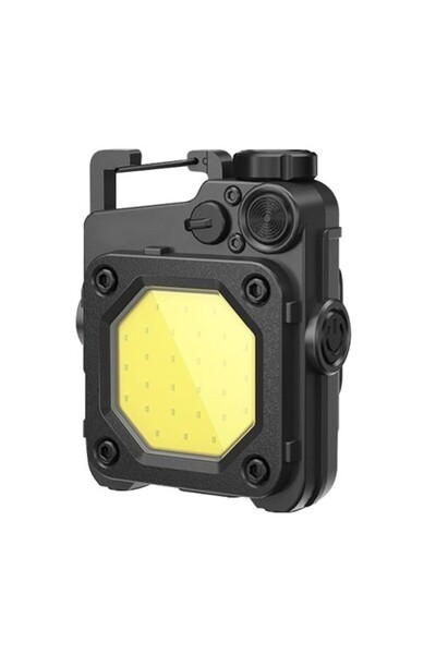 SELEXMO Lanterna Mini de Buzunar Tip Breloc, SELEXMO, Incarcare prin USB Type C, Multifunctionala