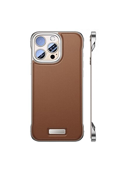Flippy Case for iPhone 15 Pro Max, Flippy, Modern Design without Borders, PU Leather, Slim, Brown
