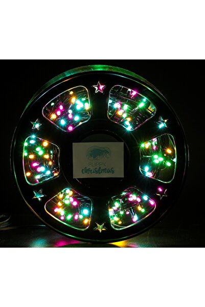 Flippy Christmas Linear String Lights, Black Wire, Transformer, 50m, Multicolor, 500 LEDs, 8 Light Modes, F