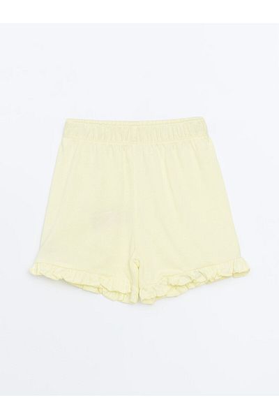 LC Waikiki Elastic Waist Basic Girl's Shorts