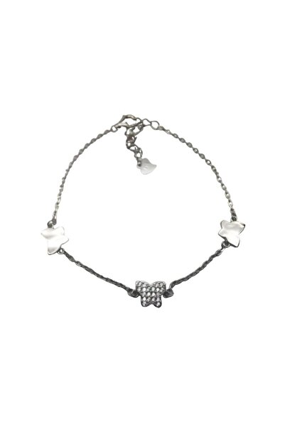 Jolie Silver Bratara Argint 925 cu 3 Fluturasi