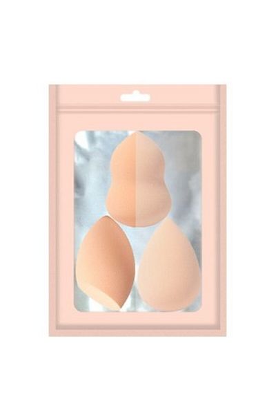 Flippy Set bureți de machiaj, Flippy, Premium, culoare nud, 3 bucăți