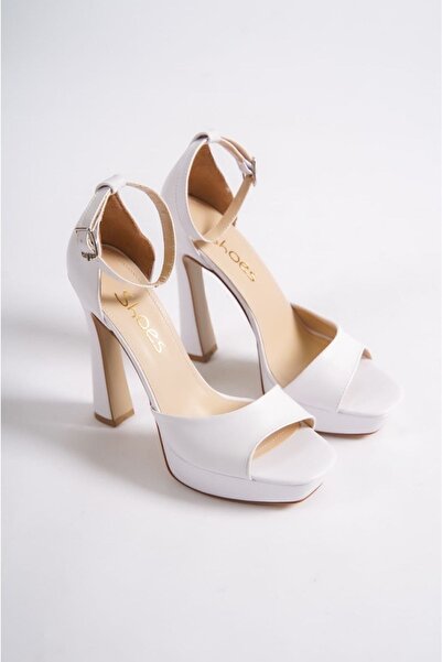 simplicity Dámské bílé boty na platformě na podpatku