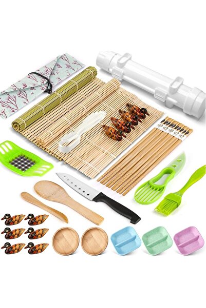 Flippy Sushi Utensil Set, Flippy, Set of 31 Accessories, Knife Included, Mold...