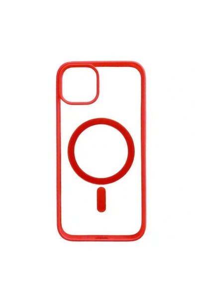 Apple MagSafe Case for iPhone 13 Pro, Full Cover, Frosted Acrylic, Magnetic, Wireless Charging, Red