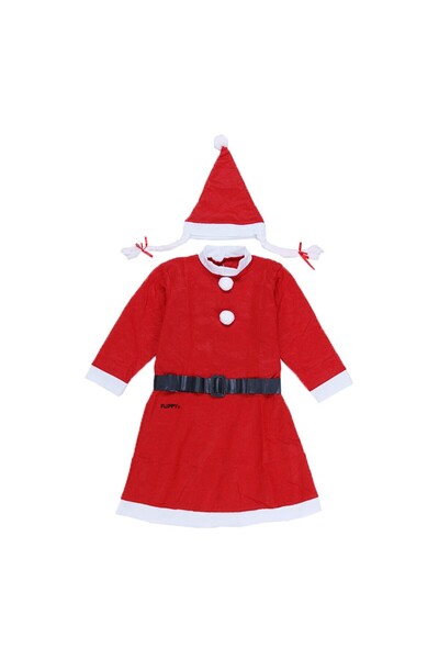 Flippy Costum Craciunita Flippy, Fata, 10-12 ani, 3 piese, Polar