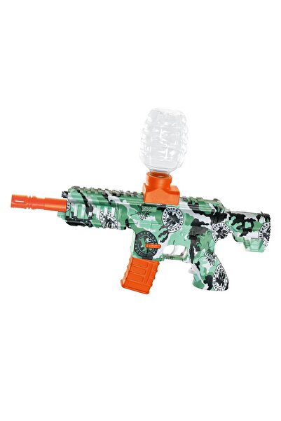 Flippy Electric Toy Blaster M416 - Hydrogel Ball Gun, 5000 Balls, Goggles, Green