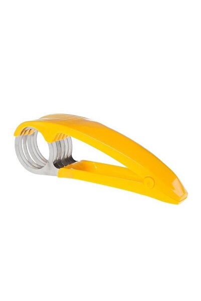 Flippy Food Slicer, Flippy, Vegetable and Fruit Knife, Banana Model, 17.5x5x4 cm, Yellow
