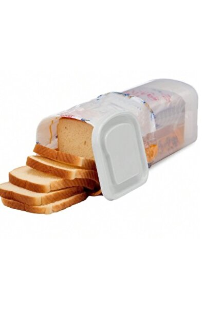 Flippy Bread Storage Box, Flippy, Plastic, 34 x 13 cm, Keeps Freshness, White Lid