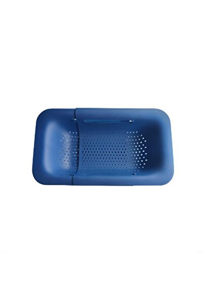 Flippy Drain Basket for Kitchen Sink, Flippy, Plastic, Telescopic, 36x20x5 cm, Blue