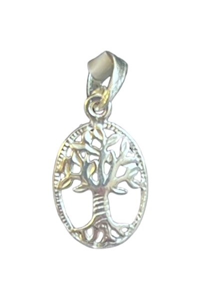 Jolie Silver 925 Sterling Silver Pendant - Tree of Life, Rhodium Plated, 22x11mm