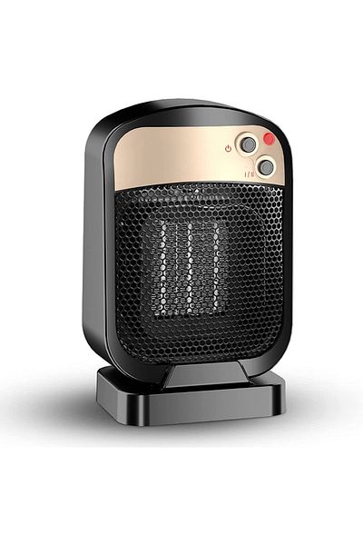 OEM Small vertical electric radiator heater with 3 power levels, 1800w, black
