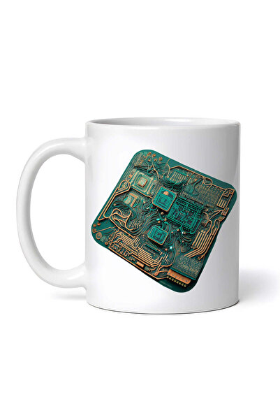 OEM Cană albă personalizată, Microcip din viitor, Inovatix®. 330 ml