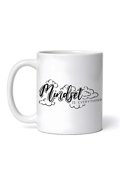 OEM Cană albă personalizată, Mindset is everything, INOVATIX®. 330 ml